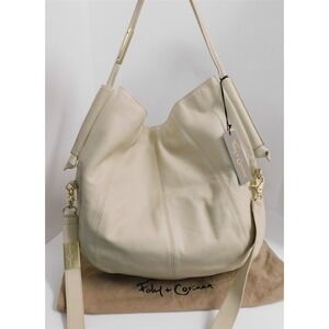 New Foley + Corinna Southside Ecru Leather Hobo Crossbody Bag
